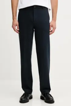 Lindbergh pantaloni culoarea bleumarin, drept, 30.001052 imagine