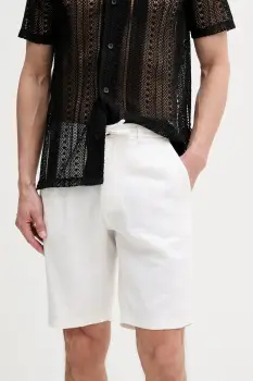 Lindbergh pantaloni scurti   din amestec de in culoarea bej, 30-505020 imagine