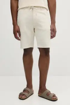 Lindbergh pantaloni scurti din in culoarea bej, melanj, 30-508003 imagine