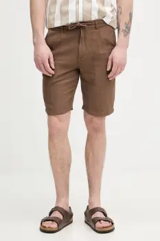 Lindbergh pantaloni scurti pentru barbati, cu amestec de in imagine