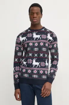 Lindbergh pulover barbati, culoarea albastru marin, 30-800169 imagine