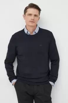Lindbergh pulover barbati, culoarea albastru marin, light imagine
