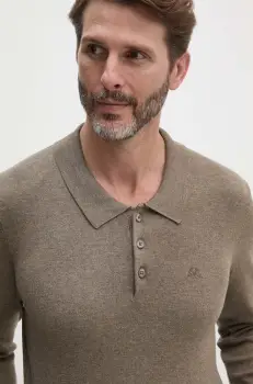 Lindbergh pulover barbati, culoarea bej, light, 30-800144 imagine