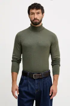 Lindbergh pulover culoarea verde, light, cu guler, 30-80094 imagine