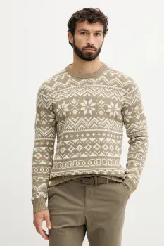 Lindbergh pulover din amestec de lana culoarea verde, 30.805020 imagine