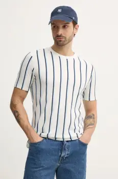 Lindbergh tricou din bumbac barbati, culoarea alb, modelator, 30-400259 imagine