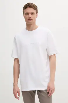 Lindbergh tricou din bumbac culoarea alb, cu imprimeu, 30-400120B imagine