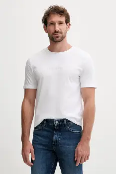 Lindbergh tricou din bumbac culoarea alb, cu imprimeu, 30.400200B imagine