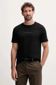 Lindbergh tricou din bumbac culoarea negru, cu imprimeu, 30.400200B imagine