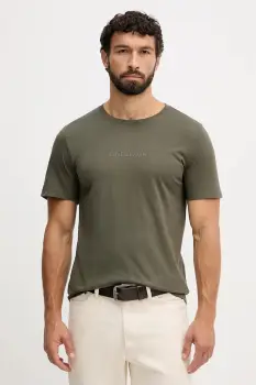 Lindbergh tricou din bumbac culoarea verde, cu imprimeu, 30.400200B imagine