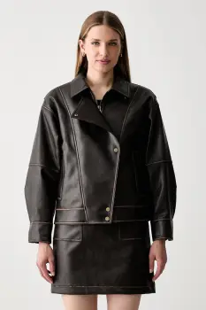 Liu Jo geaca de biker pentru femei imagine