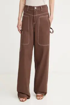 Liu Jo pantaloni cargo pentru femei, din bumbac imagine