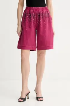 Liu Jo pantaloni scurti de trening pentru femei, din bumbac imagine