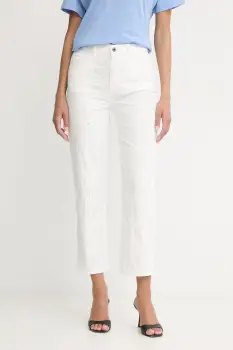 Liu Jo pantaloni straight pentru femei, din bumbac imagine