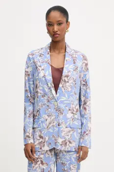 Liu Jo sacou cu un singur rand de nasturi pentru femei, din bumbac imagine