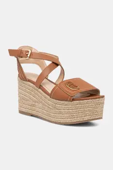 Liu Jo sandale wedges pentru femei din piele BALI 01 imagine