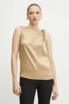 Liviana Conti bluza femei, culoarea verde, neted, F5SS68 imagine