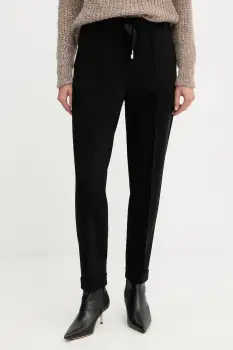 Liviana Conti pantaloni culoarea negru, drept, high waist, CNTI86 imagine