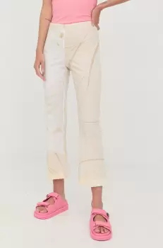 Liviana Conti pantaloni femei, evazati, high waist imagine