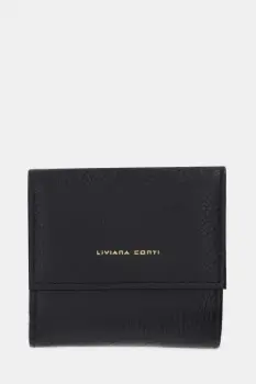 Liviana Conti portofel de piele culoarea negru, A5WB53 imagine