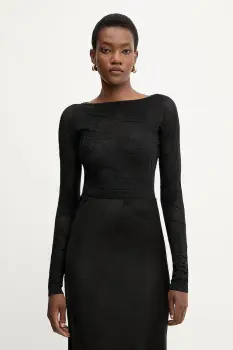 Liviana Conti pulover culoarea negru, light, F5WG26 imagine