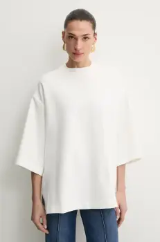 Liviana Conti tricou femei, culoarea alb, F5SI07 imagine