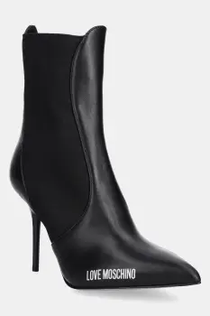 Love Moschino botine culoarea negru, cu toc cui, JA21059G1NIA0000 imagine