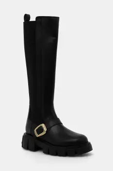 Love Moschino cizme culoarea negru, cu toc plat, JA26015G1NIA0000 imagine