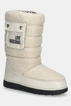 Love Moschino cizme de iarna culoarea bej, JA24452G0NISM12A imagine