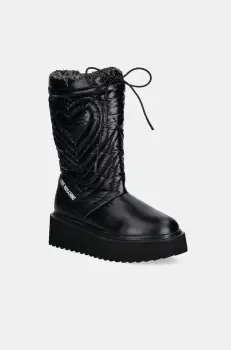 Love Moschino cizme de iarna culoarea negru, JA24276I0LIN5000 imagine