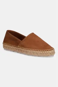 Love Moschino espadrile cu toc plat pentru femei din piele intoarsa imagine