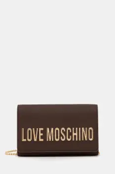 Love Moschino geanta culoarea maro, JC4103PP1NKD0301 imagine