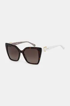 Love Moschino ochelari de soare culoarea alb imagine