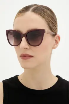 Love Moschino ochelari de soare culoarea bordo, MOL097/S imagine