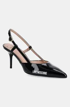 Love Moschino pantofi cu toc culoarea negru, JA10627G1MIH0000 imagine