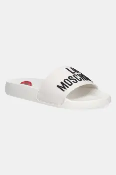 Love Moschino papuci culoarea alb imagine