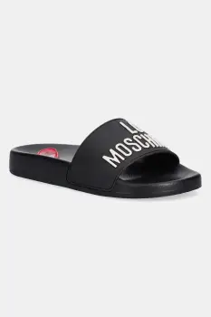 Love Moschino papuci culoarea negru imagine