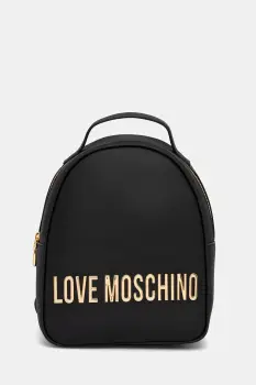 Love Moschino rucsac culoarea negru, mic, cu imprimeu, JC4197PP1NKD0000 imagine