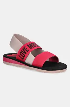 Love Moschino sandale femei, culoarea roz, JA16033G0MJN460C imagine