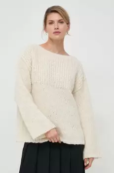 Lovechild pulover de lana femei, culoarea bej, calduros imagine