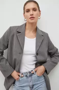 Lovechild sacou culoarea gri, un singur rand de nasturi, modelator imagine