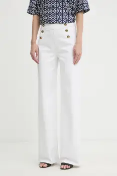 Luisa Spagnoli blugi wide leg pentru femei Almanacco imagine