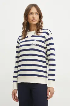 Luisa Spagnoli bluza femei, culoarea albastru marin, modelator, 541841 imagine