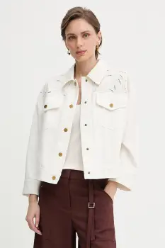 Luisa Spagnoli geaca de blugi pentru femei, din bumbac Vassano imagine