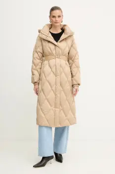 Luisa Spagnoli geaca de puf culoarea bej, de tranzitie, 542440 imagine