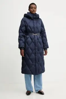 Luisa Spagnoli geaca de puf culoarea bleumarin, de tranzitie, 542440 imagine