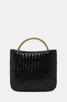 Luisa Spagnoli geanta de piele culoarea negru, 542188 imagine