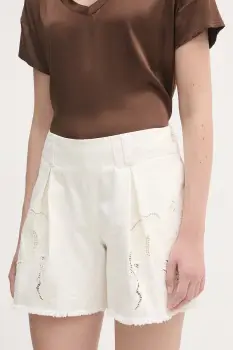 Luisa Spagnoli pantaloni scurti femei din denim Acile imagine