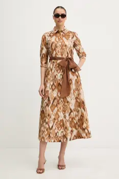 Luisa Spagnoli rochie din bumbac Palato imagine