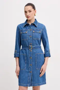 Luisa Spagnoli rochie din bumbac Passetto imagine